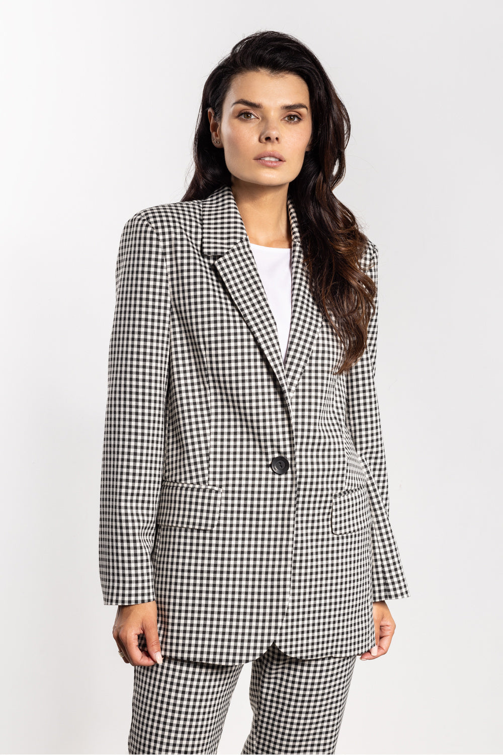 Awama Black Collared Oversized Jacket