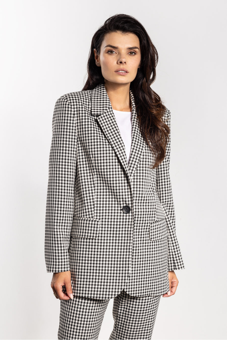 Awama Black Collared Oversized Jacket