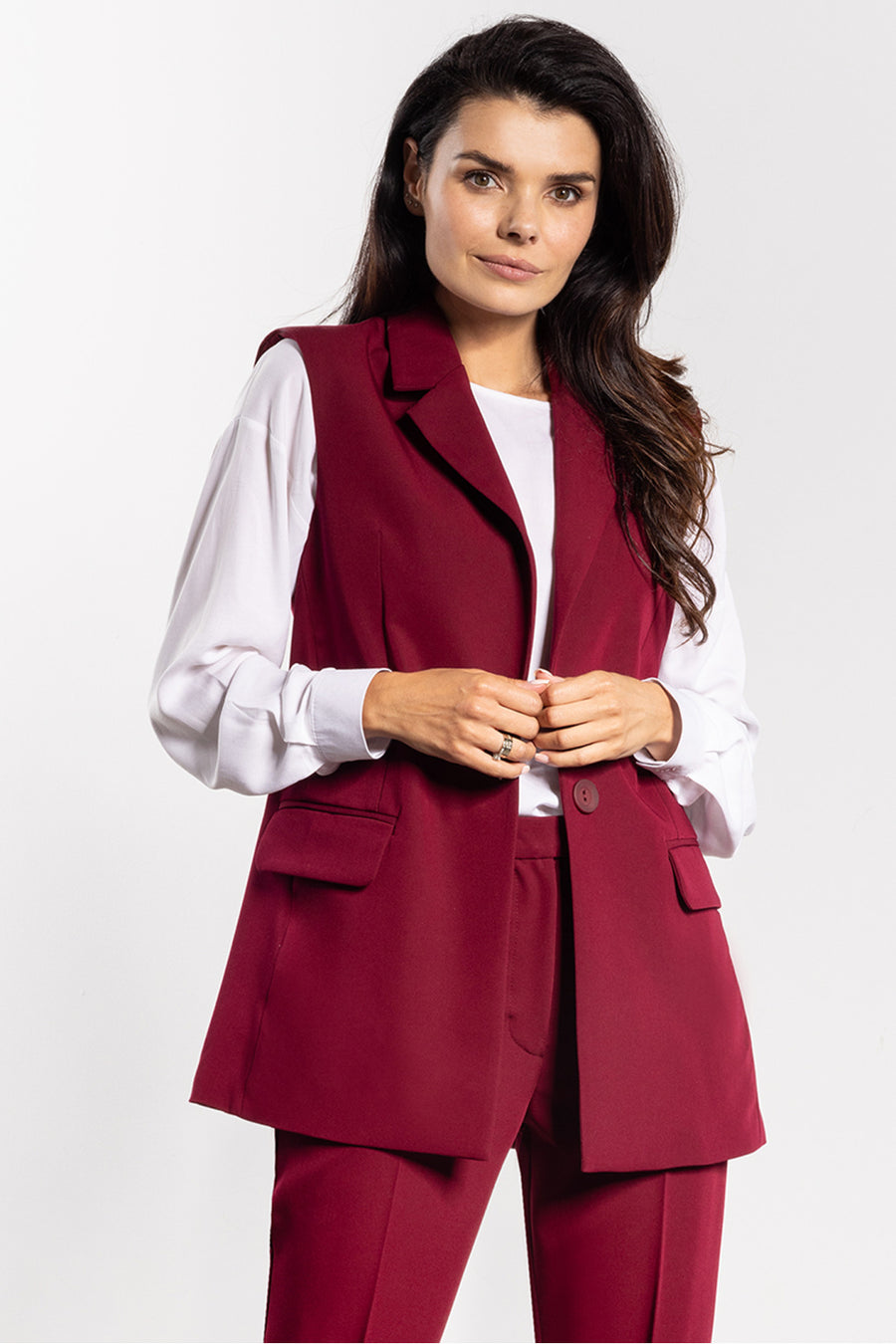 Awama Claret Gilet