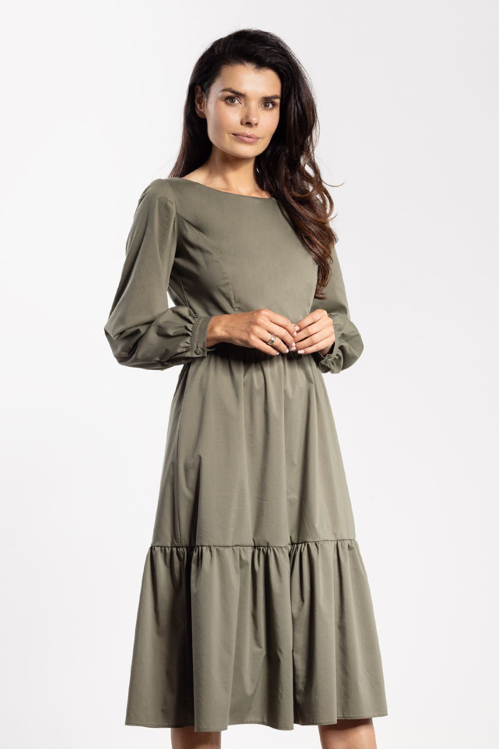 Awama Sage Midi Bodycon Dress