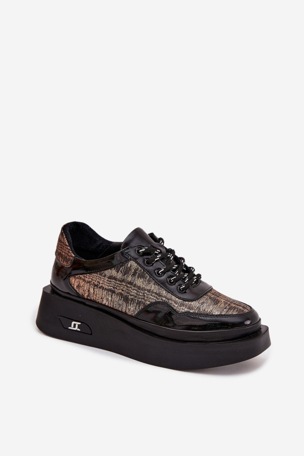 Step In Style Artiker Black Platform Shoes - view 2
