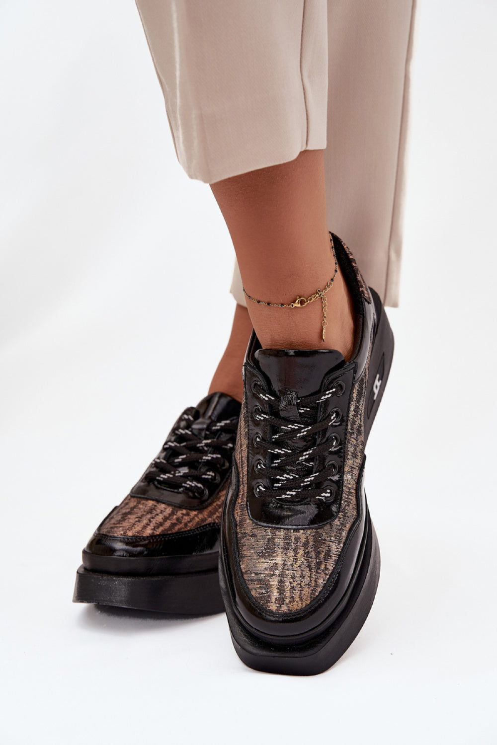 Step In Style Artiker Black Platform Shoes - view 3