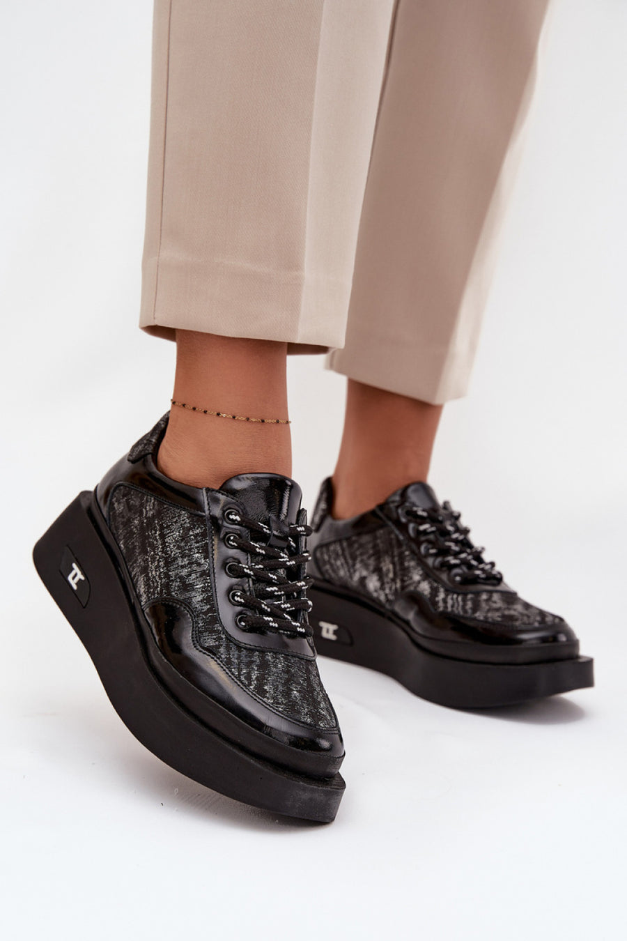 Step In Style Artiker Silver Platform Shoes
