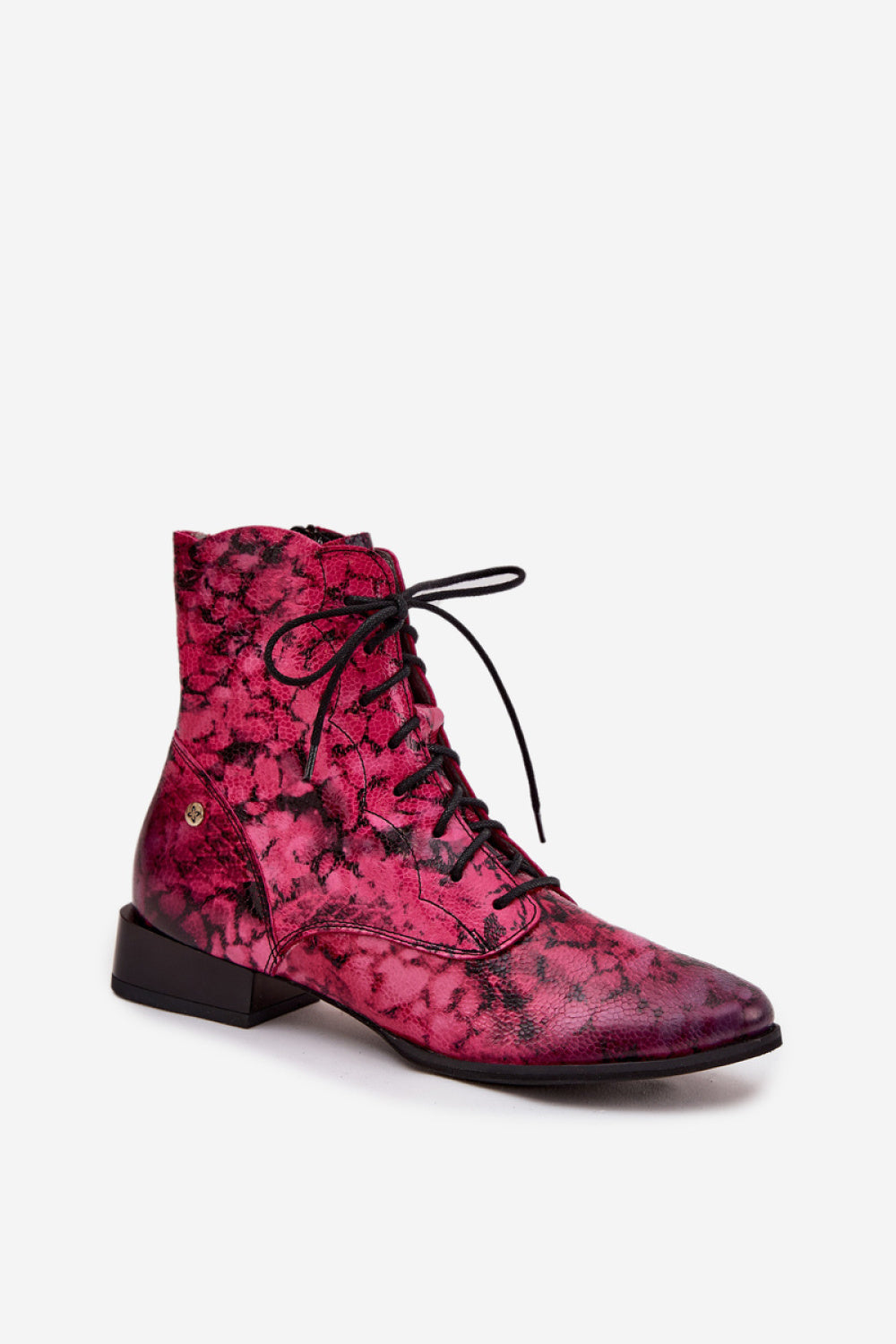 Step In Style Maciejka Pink Leather Flat Boots - view 2