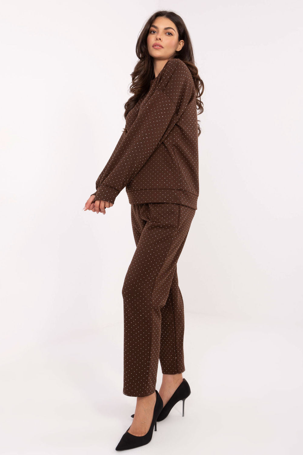 Rue Paris Brown High Waisted Co-Ord Set - view 2