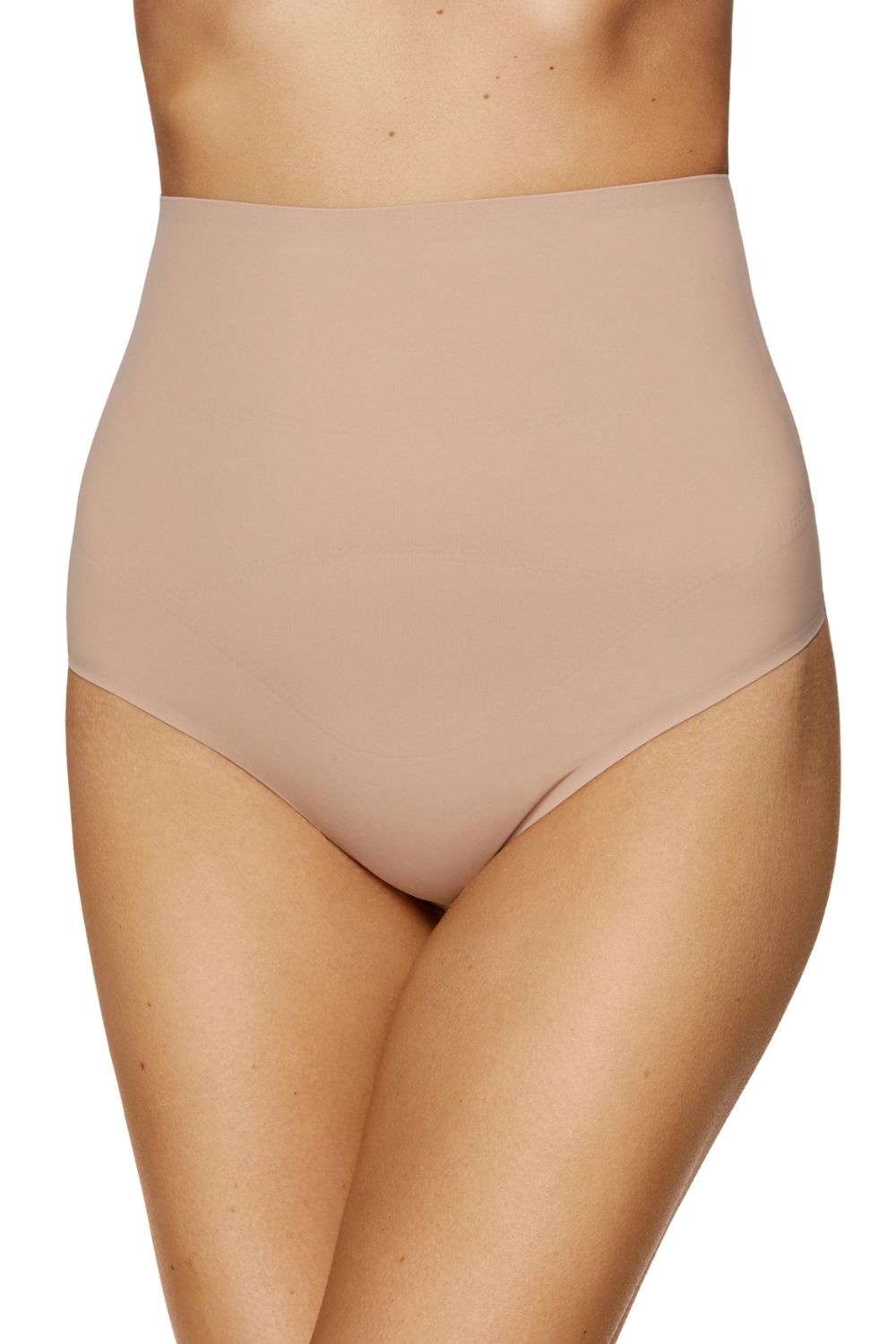 Gorteks Maria S Beige Mesh High Waisted Thong