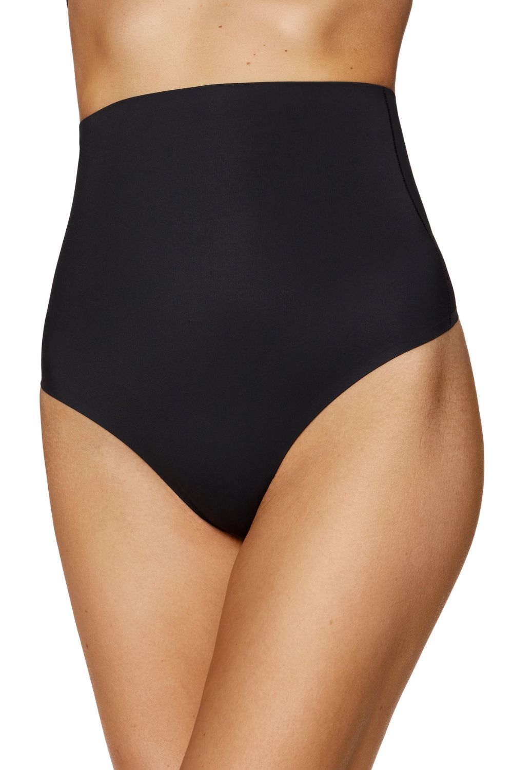 Gorteks Maria S Black Mesh High Waisted Thong