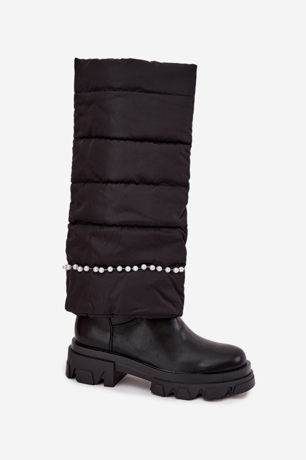 Step In Style Irvette Black Faux Leather Over The Knee Boots - view 2