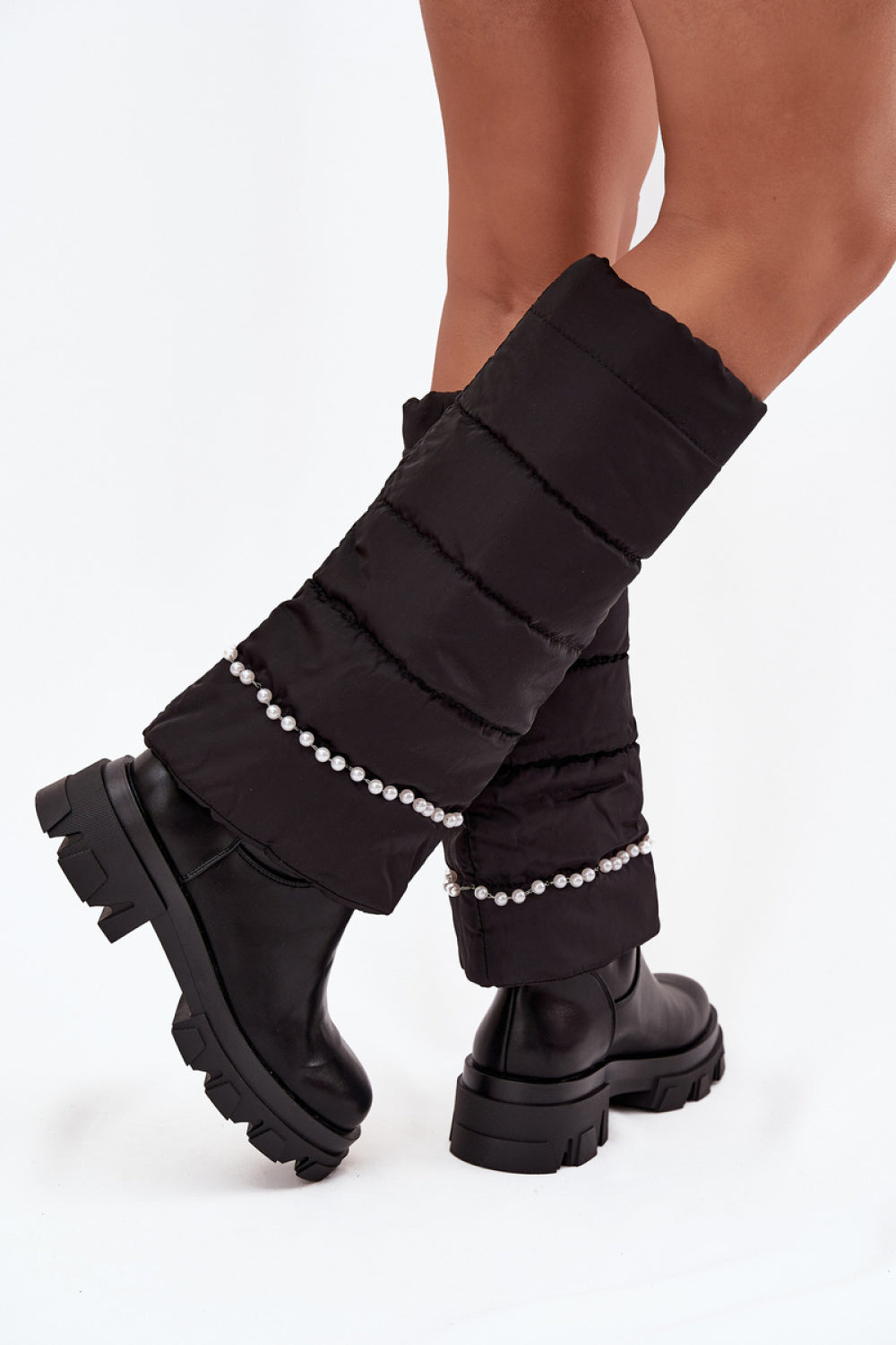 Step In Style Irvette Black Faux Leather Over The Knee Boots - view 3
