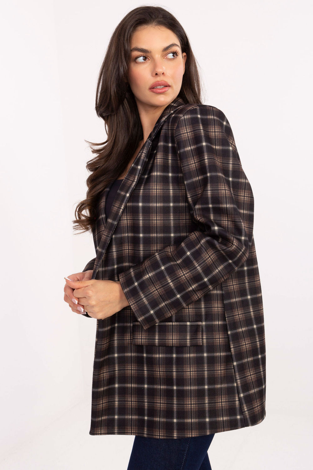 Italy Moda Black Long Sleeve Jacket - view 2