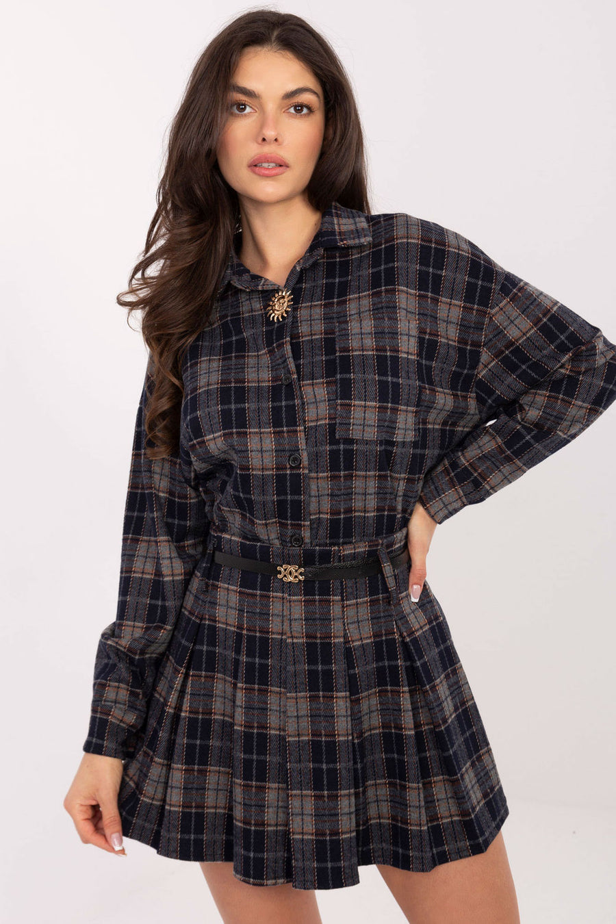 Italy Moda Navy Mini Skirt