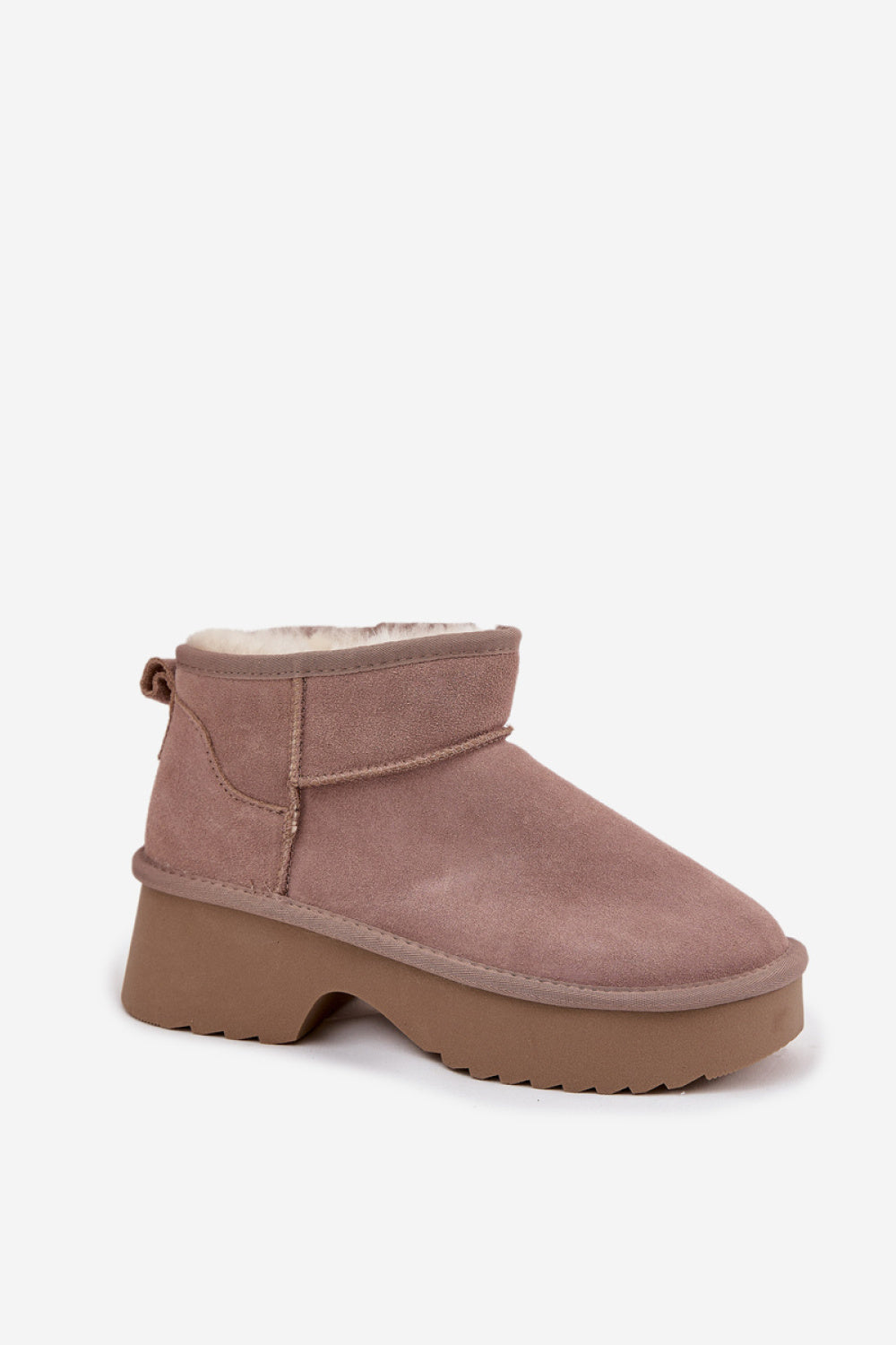 Step In Style Milora Khaki Suede Platform Snow Boots - view 2