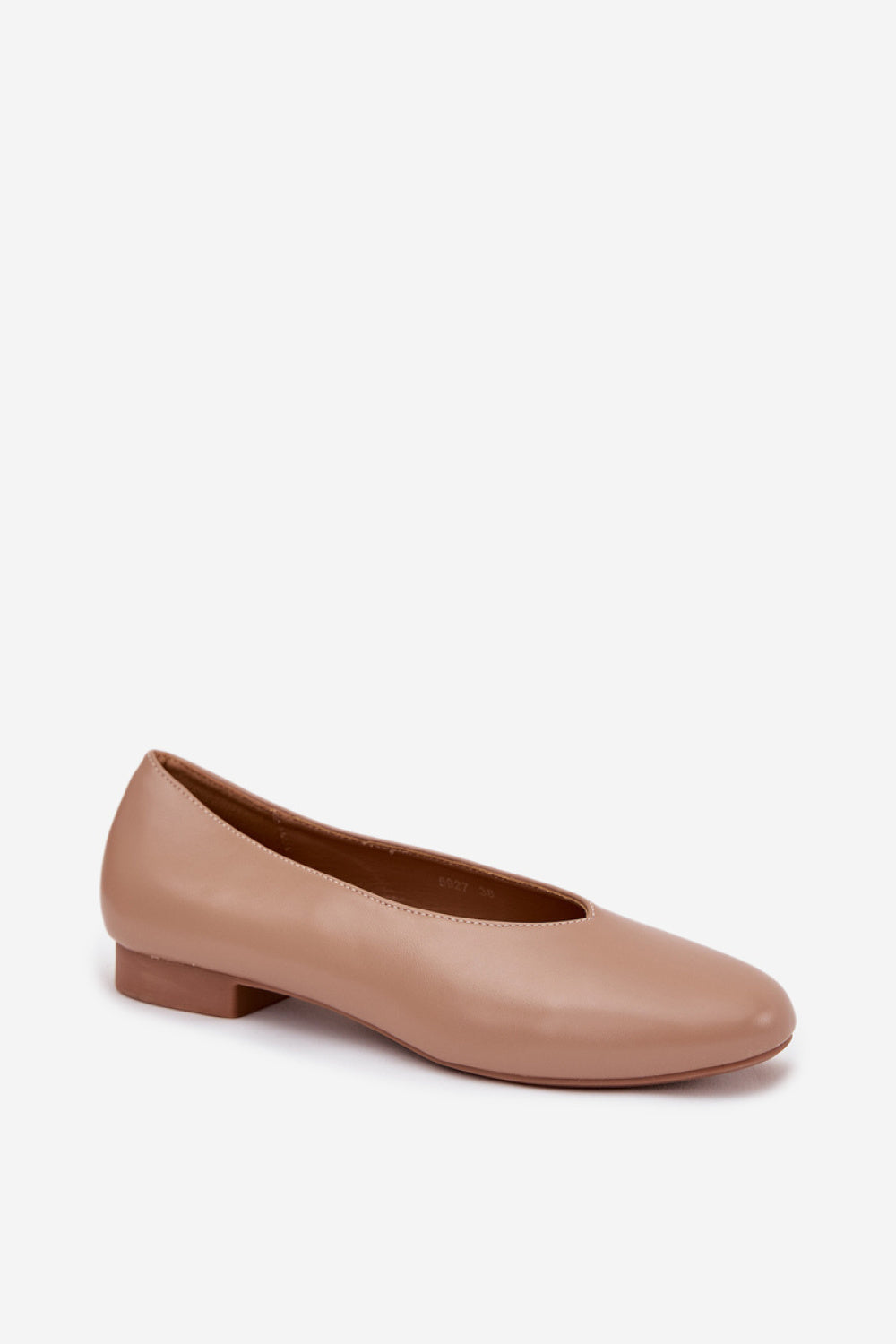 Step In Style Olyssia Beige Faux Leather Flat Ballet Flats - view 2