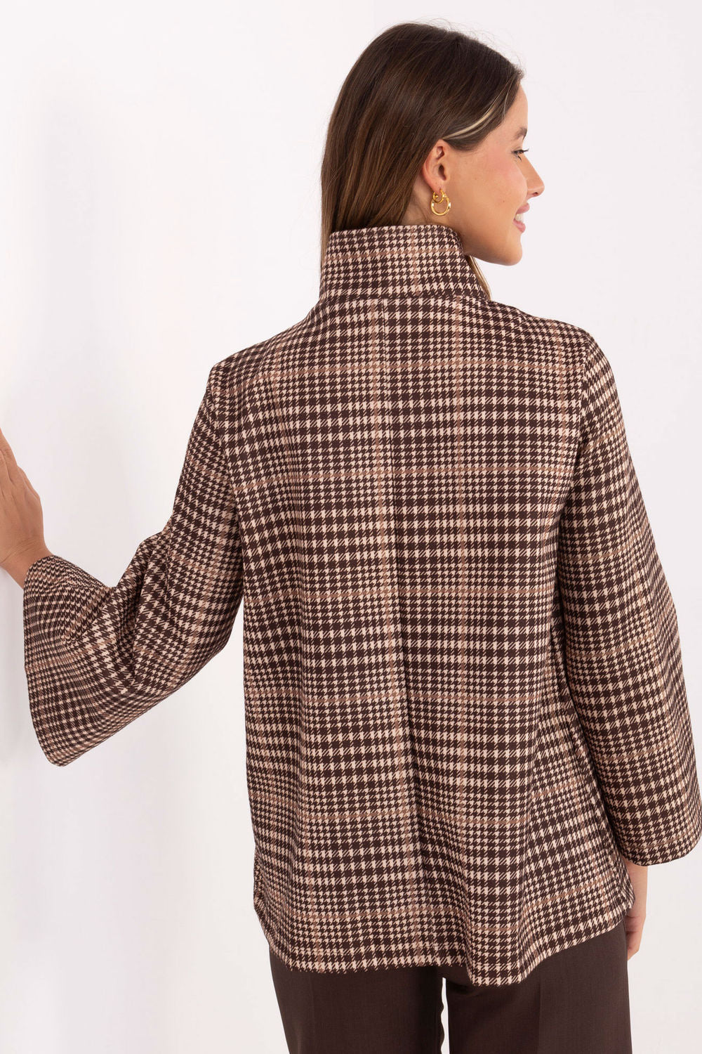 Italy Moda Brown Coat - view 3