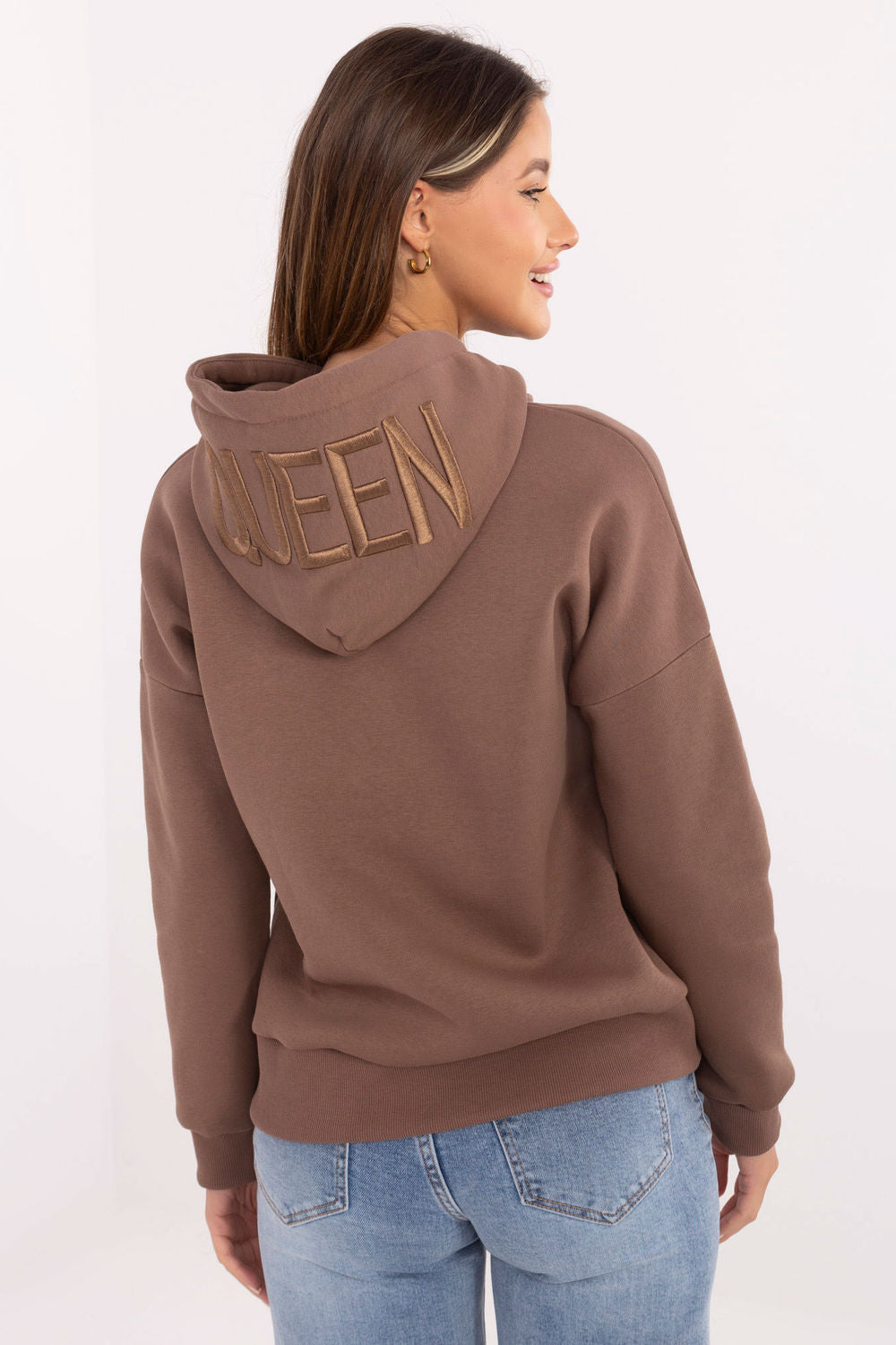 Relevance Brown Hooded Long Sleeve Sweatshirt - view 3