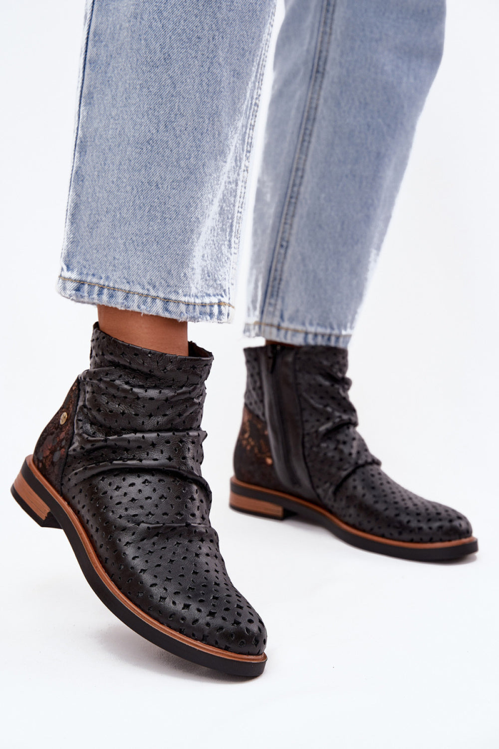 Step In Style Maciejka Black Leather Boots