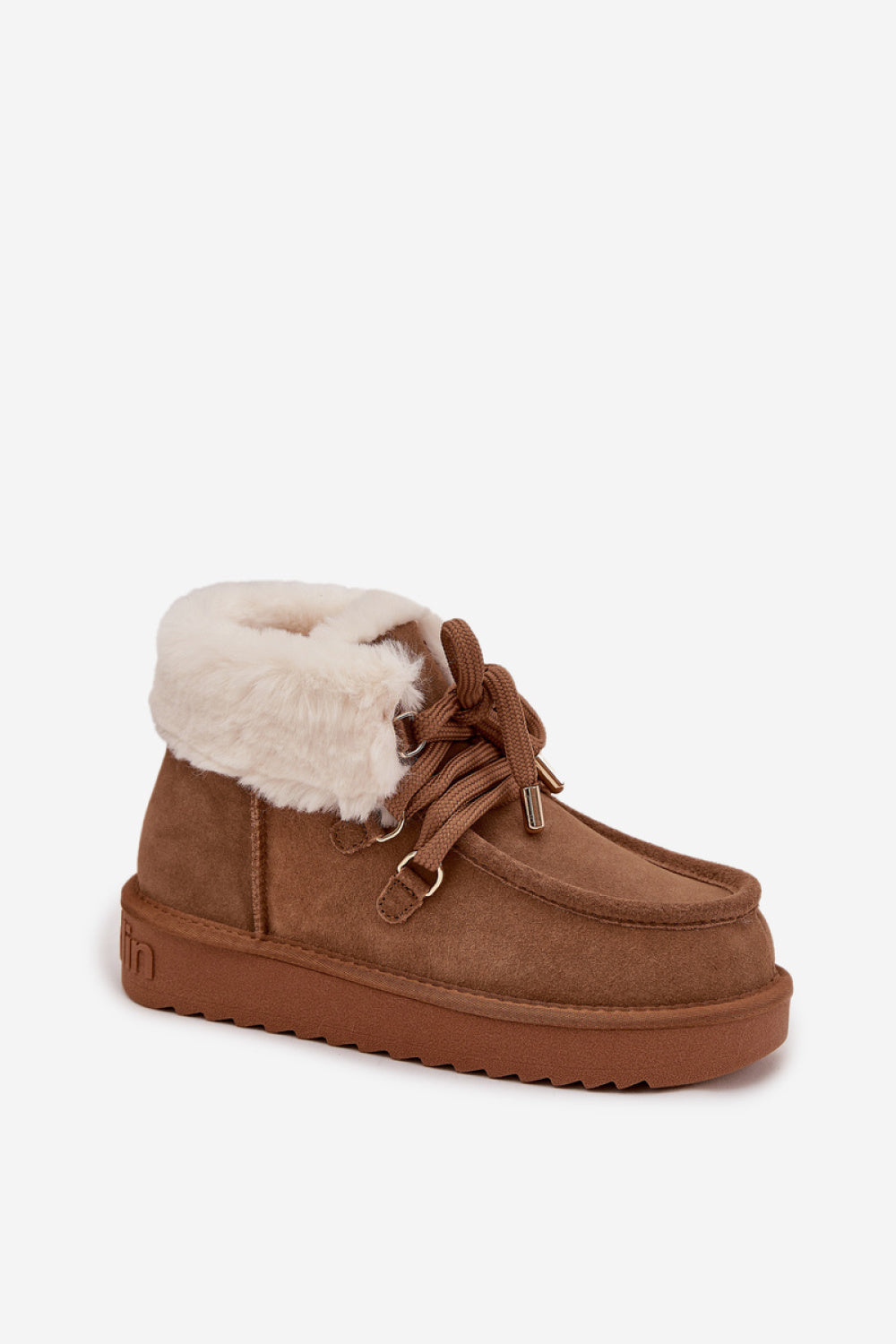 Step In Style Camel Suede Warm Lined Snow Boots - view 2
