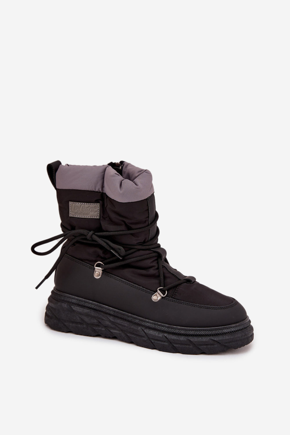 Step In Style Lee Cooper Black Platform Warm Lined Snow Boots - view 2