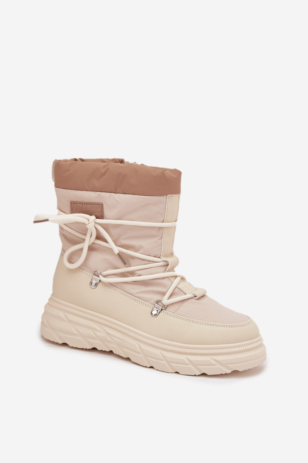 Step In Style Lee Cooper Beige Platform Warm Lined Snow Boots - view 2