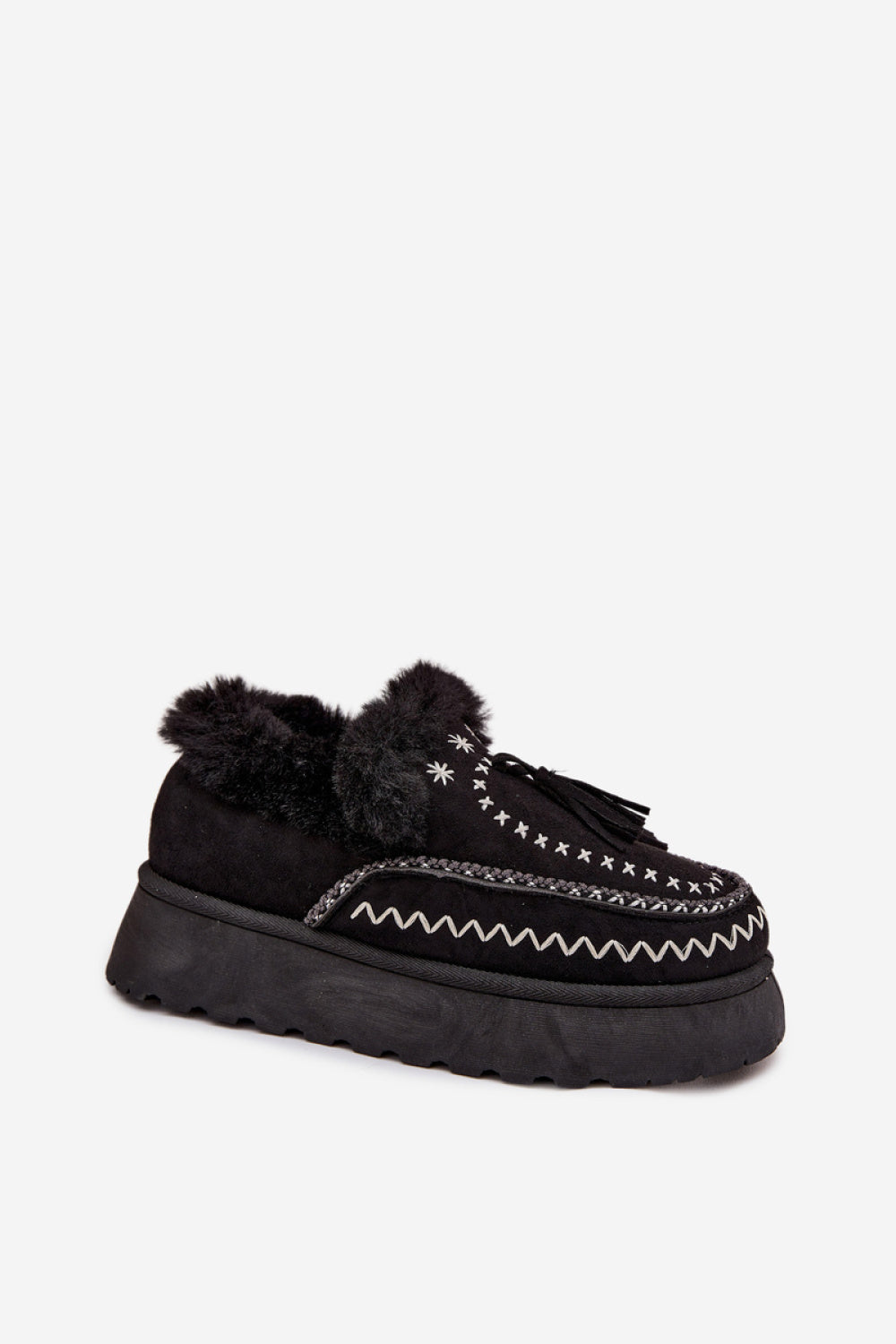 Step In Style Ferayne Black Faux Suede Platform Snow Boots - view 2