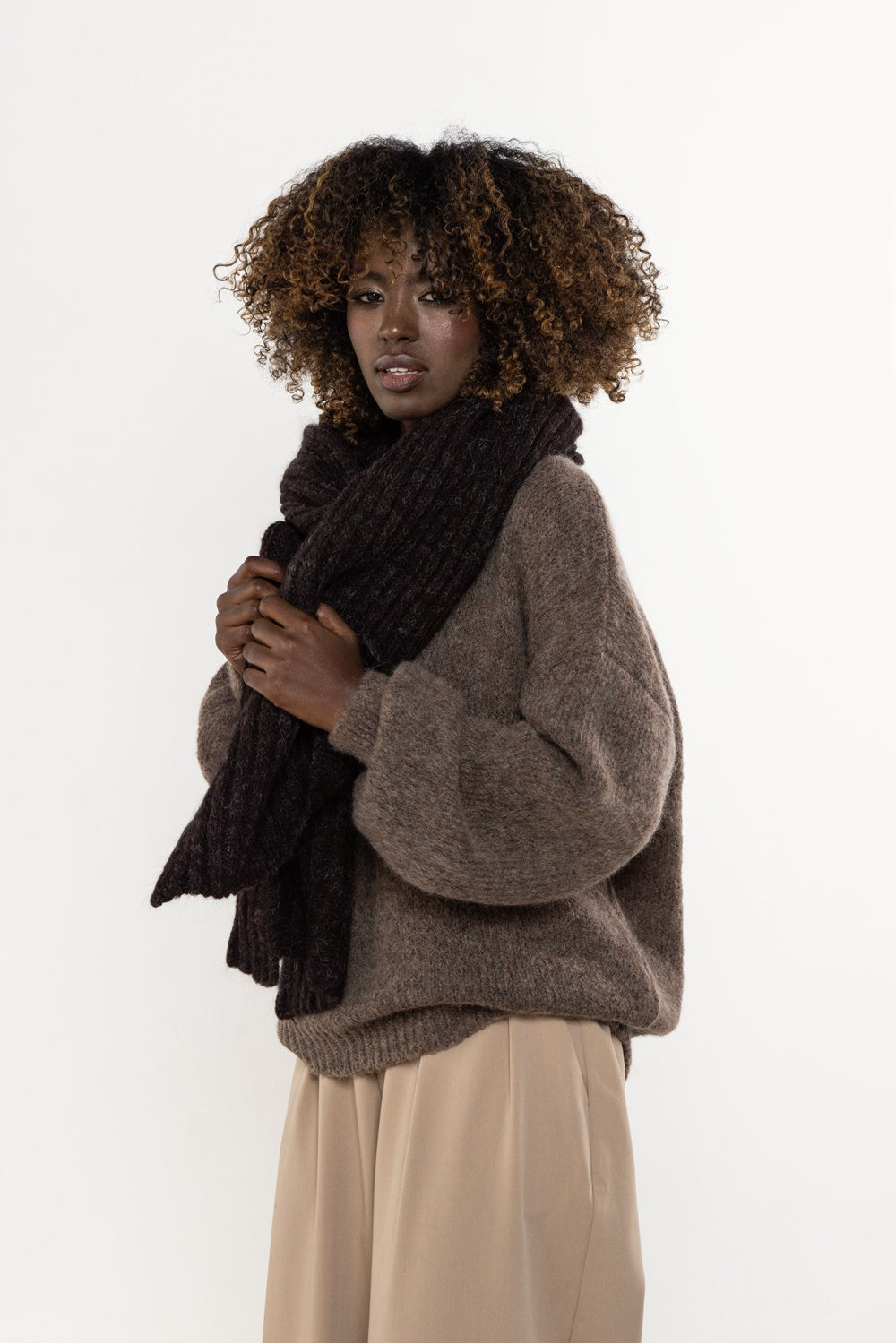 Awama Chocolate Shawl - view 2