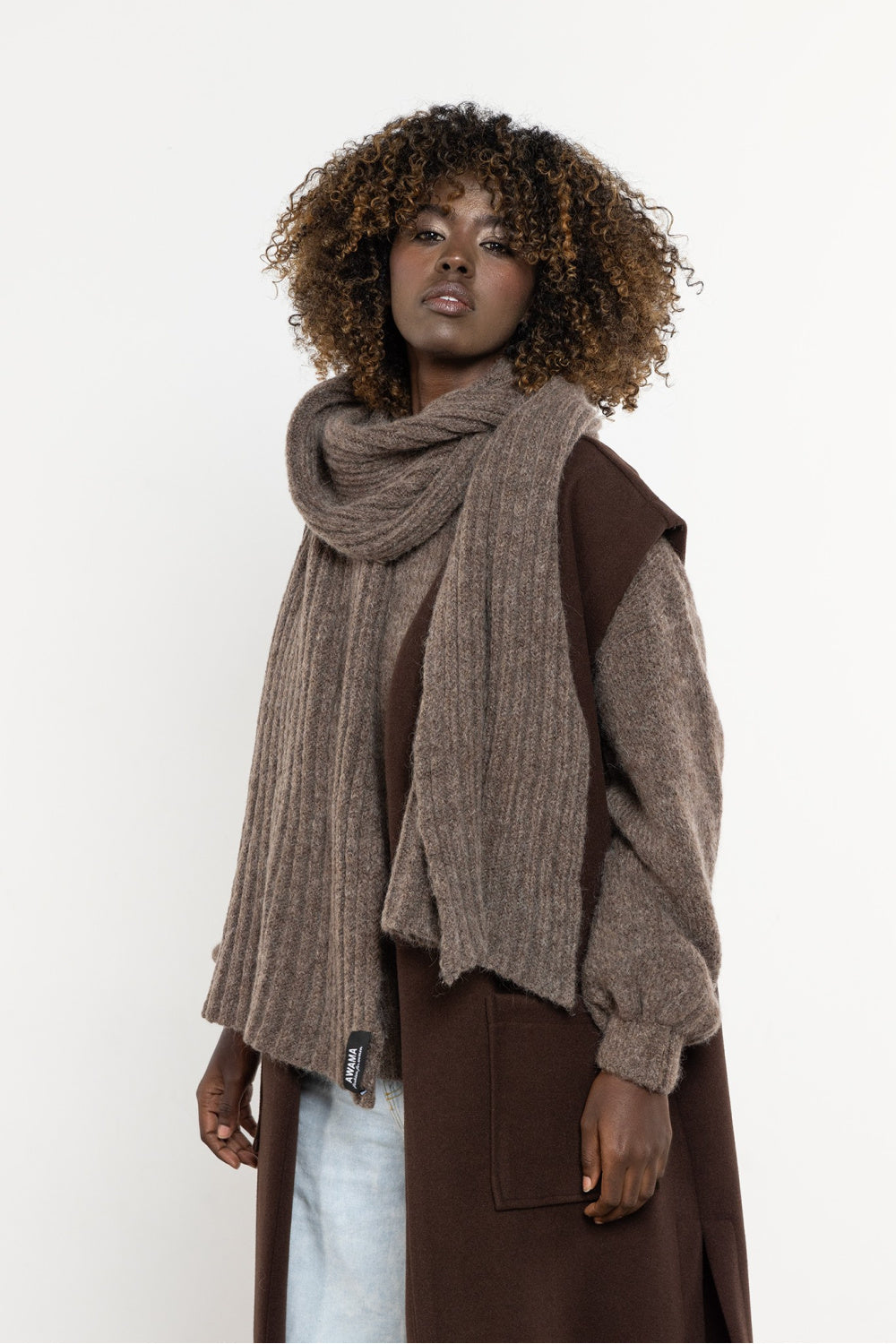 Awama Caramel Shawl - view 3