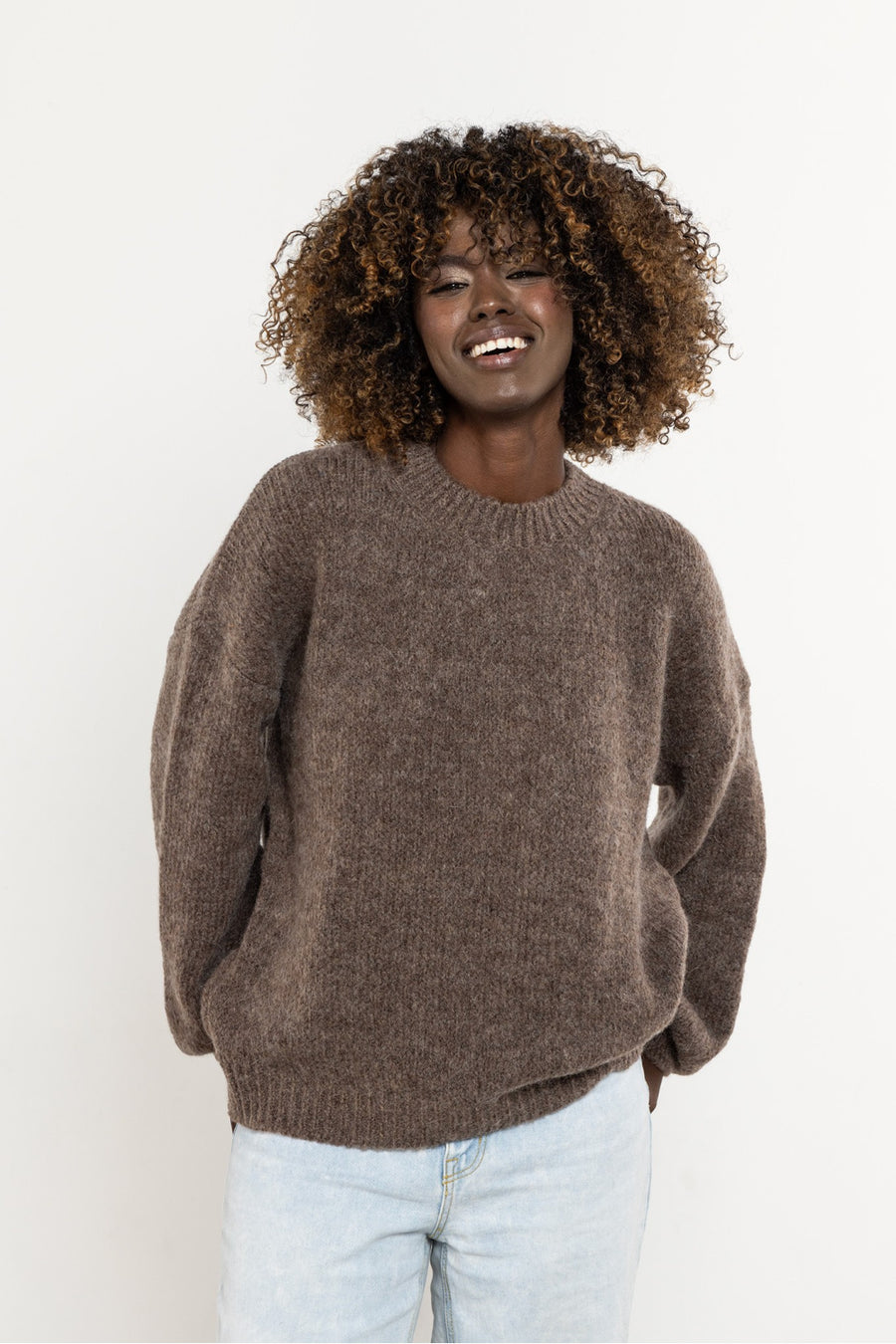 Awama Caramel Long Sleeve Jumper