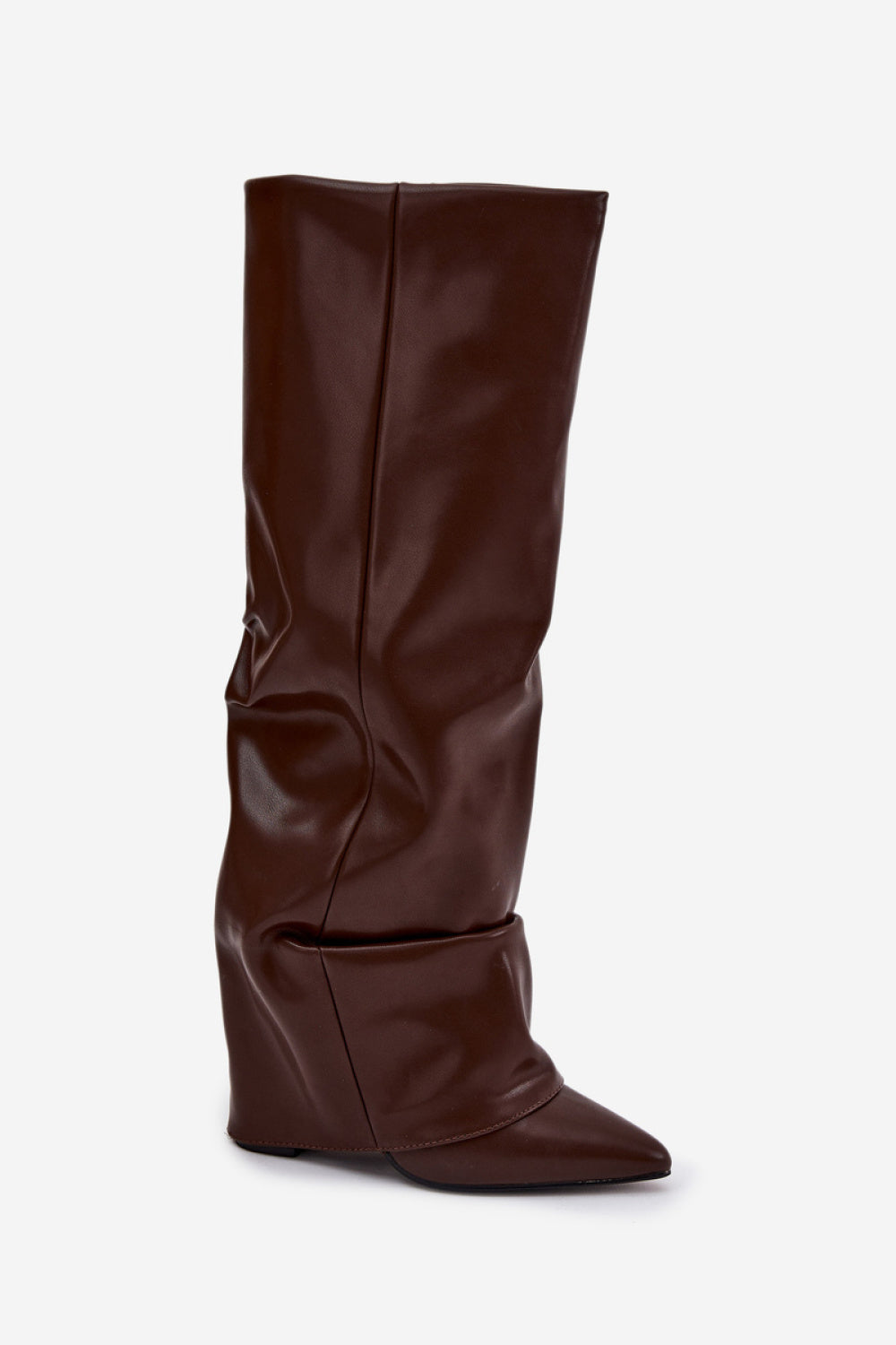 Step In Style Elivira Chocolate Warm Lined Heeled Ankle Boots - view 2