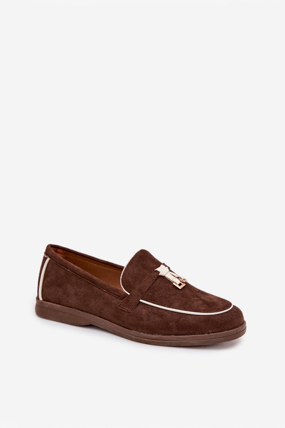 Step In Style Darwen Chocolate Faux Suede Flat Loafers - view 2