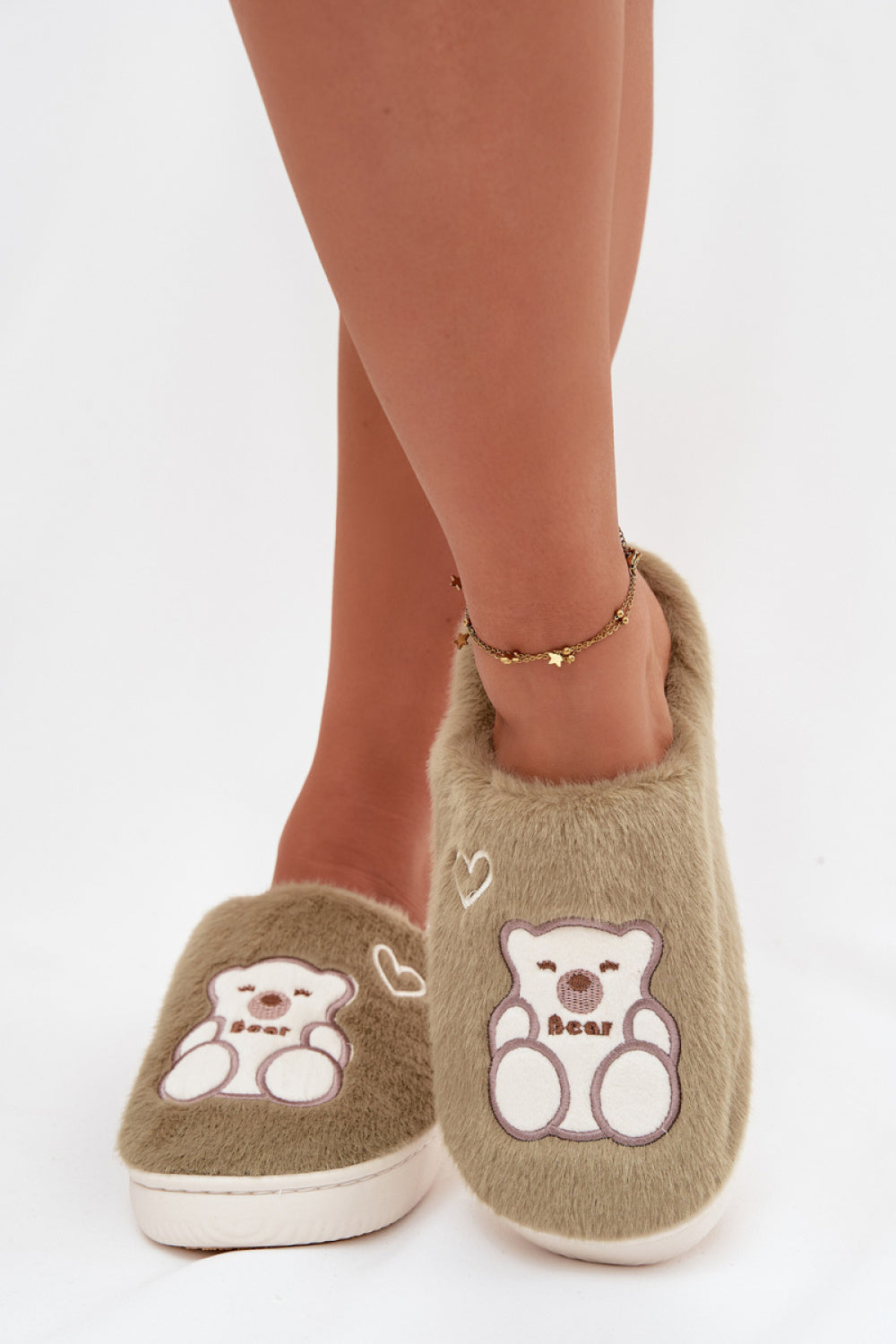 Step In Style Noralie Green Warm Lined Slippers - view 3