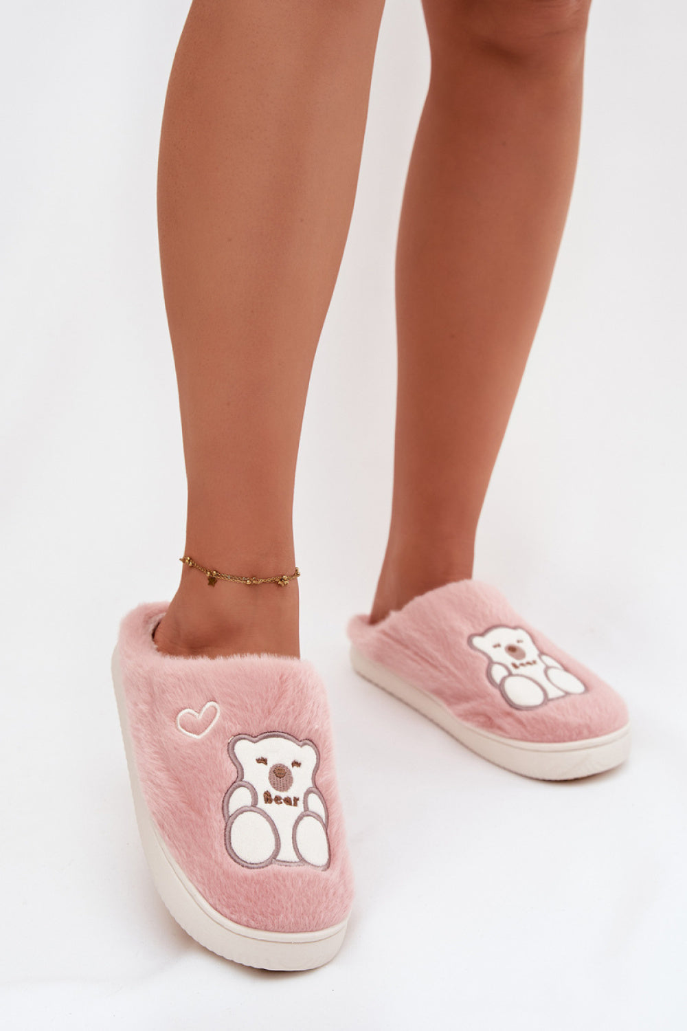 Step In Style Noralie Pink Warm Lined Slippers
