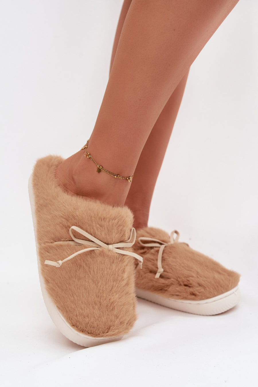 Step In Style Minella Camel Warm Lined Slippers