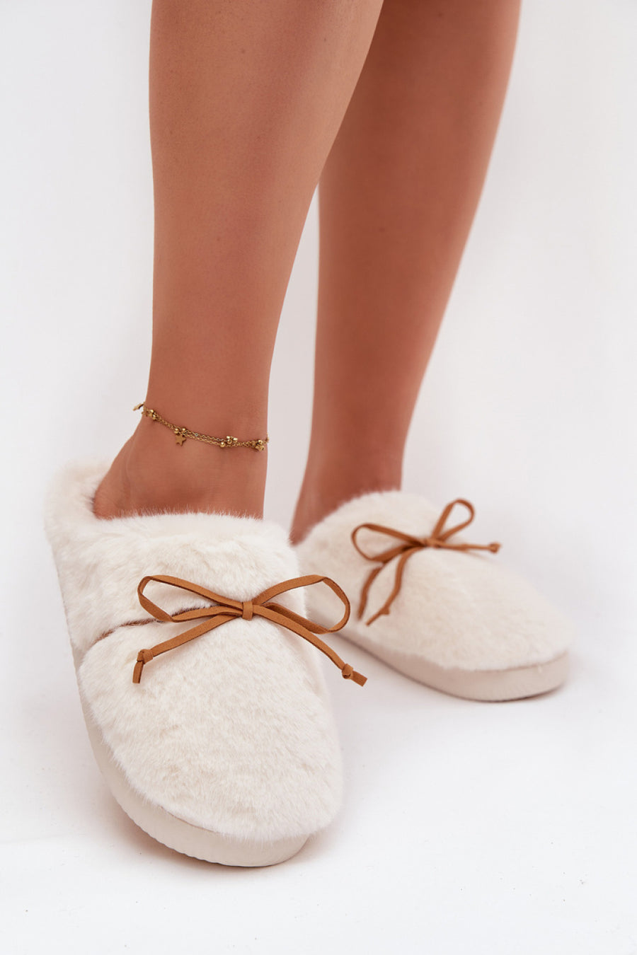 Step In Style Minella Beige Warm Lined Slippers