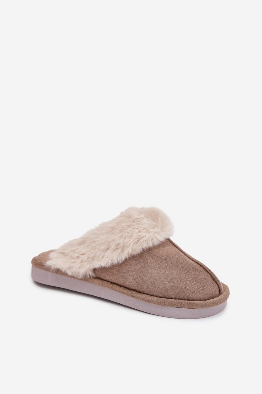 Step In Style Carisse Khaki Faux Suede Warm Lined Slippers - view 2