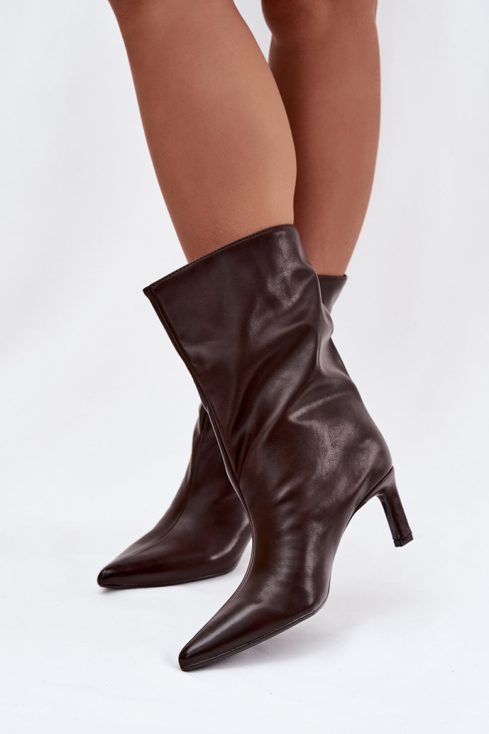 Step In Style Norell Chocolate Heeled Ankle Boots - view 3
