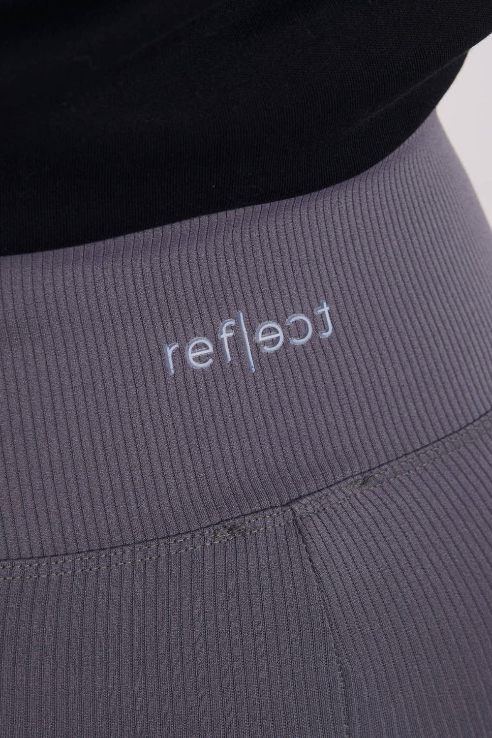 Relevance Graphite Ribbed High Waisted Leggings - view 4