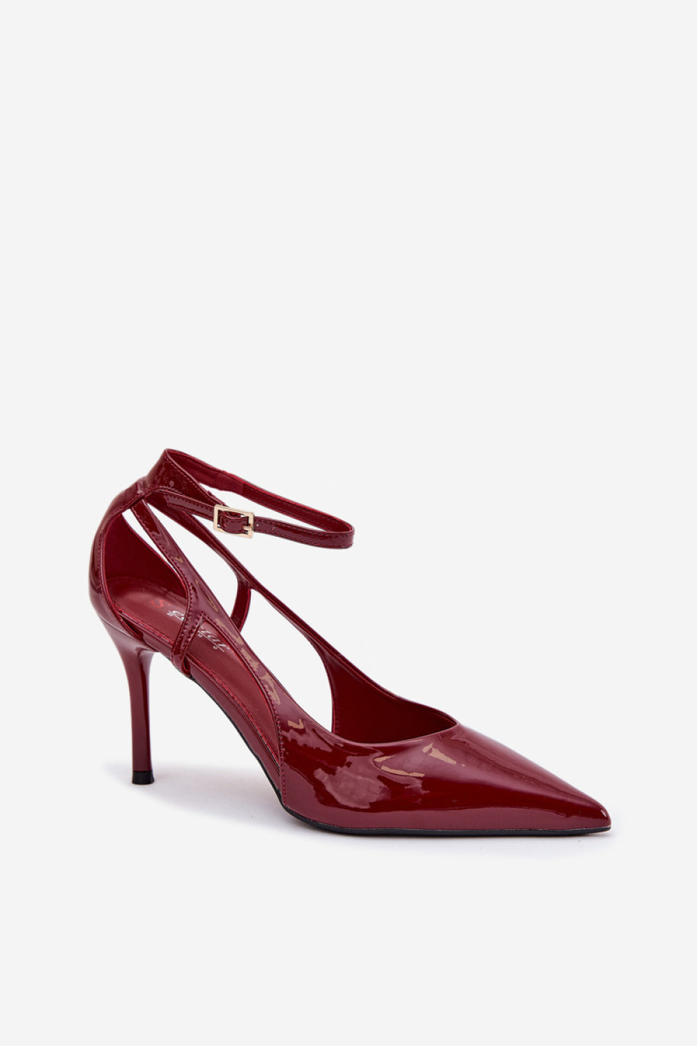 Step In Style Fionnel Burgundy Faux Leather High Heels - view 2