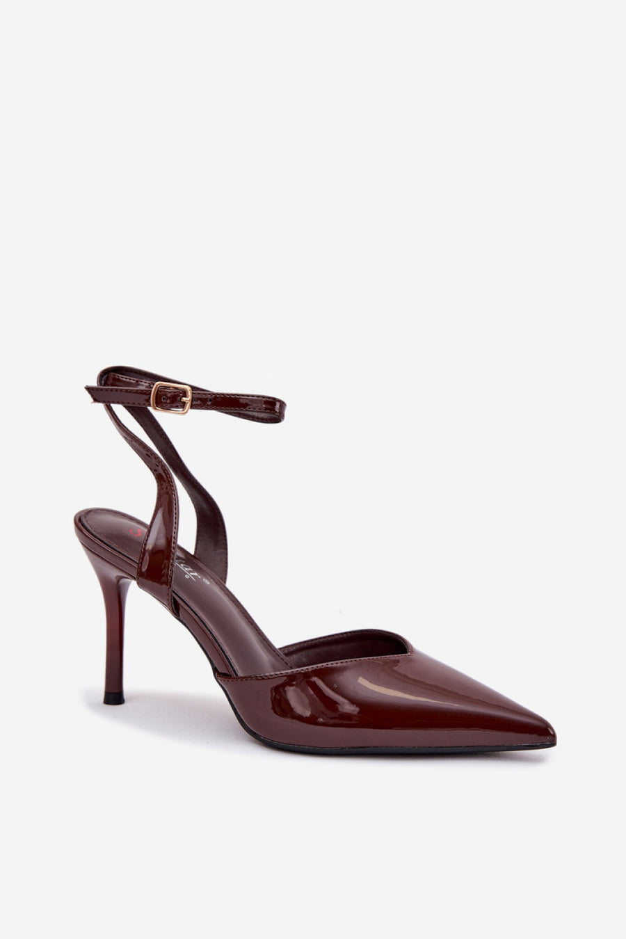 Step In Style Laretta Chocolate Faux Leather High Heels