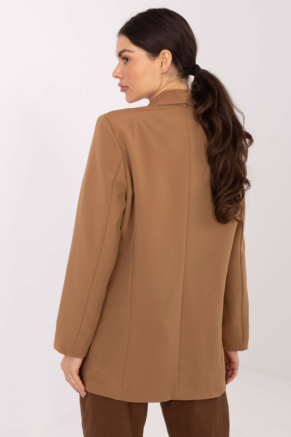 Italy Moda Camel Long Sleeve Jacket - view 3