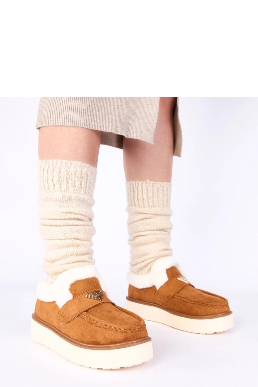 Solea Loafy Brown Warm Lined Moccasins