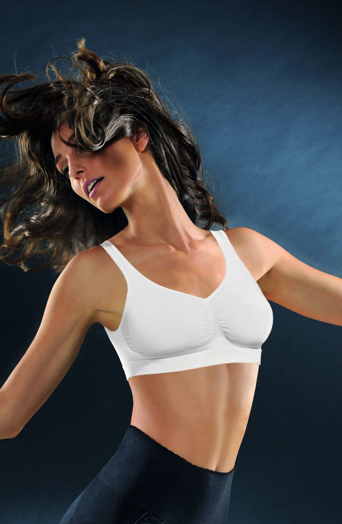 Control Body Medium Compression White Push Up Bra - view 2