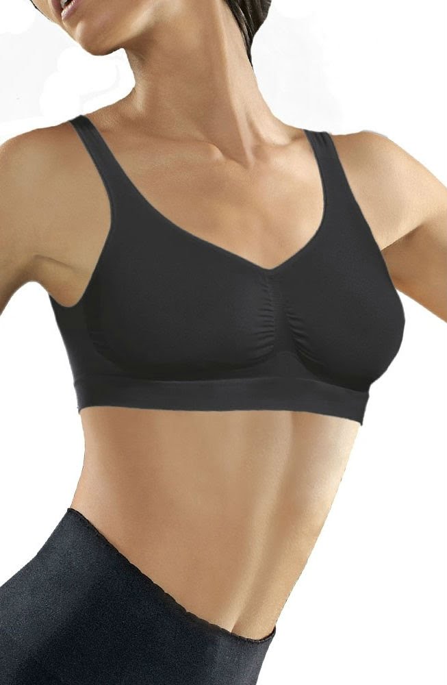 Control Body Medium Compression Black Push Up Bra