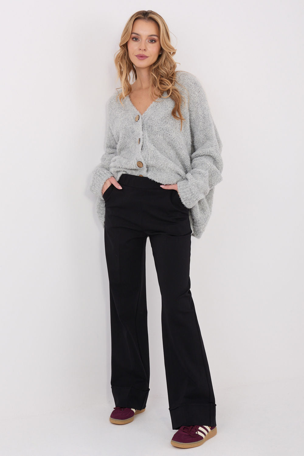 Rue Paris Black Wide Leg High Waisted Trousers - view 2