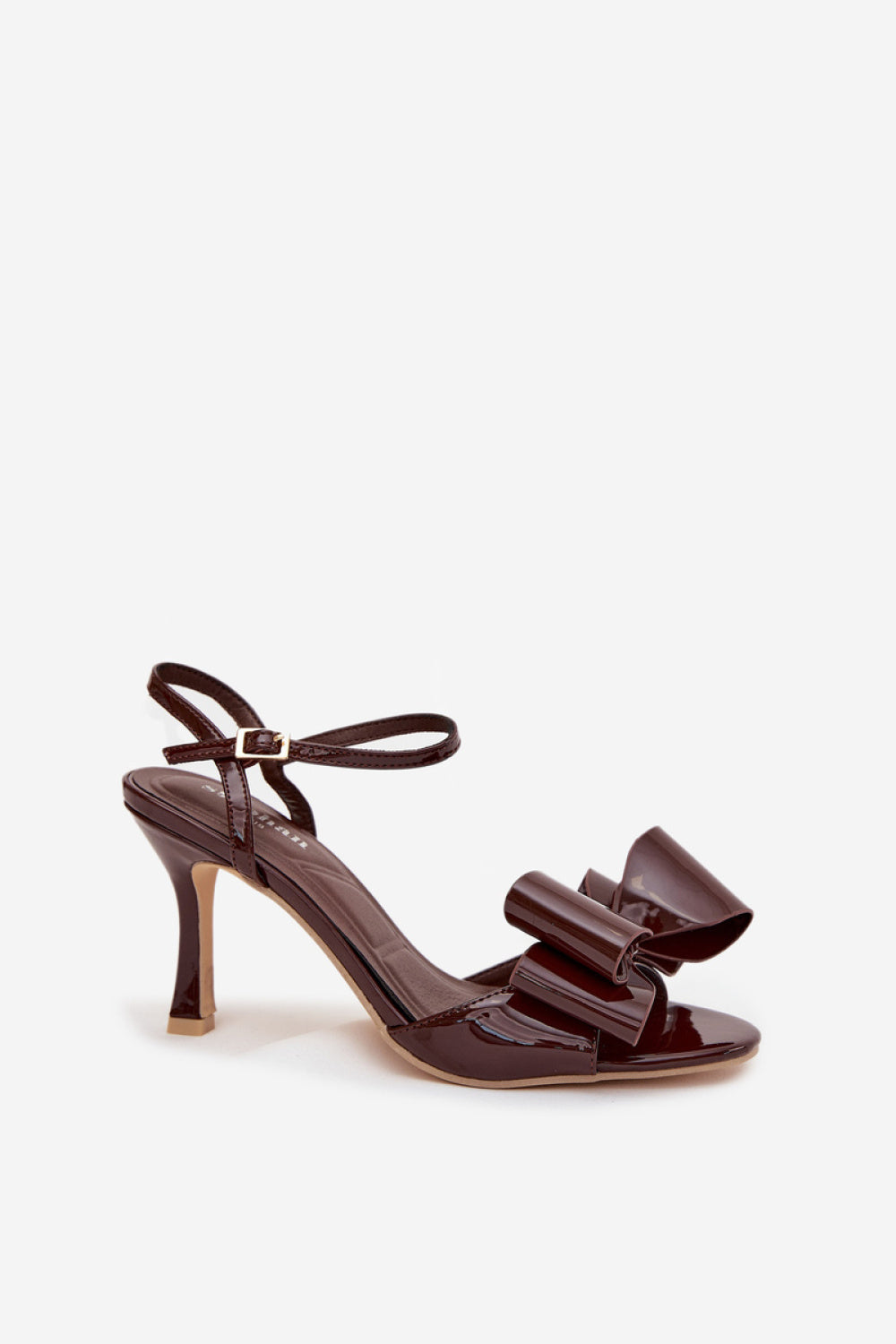Step In Style Noliva Chocolate Faux Leather Heeled Sandals - view 2