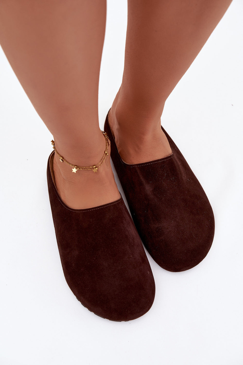 Step In Style Kalvess Chocolate Faux Suede Warm Lined Slippers - view 3