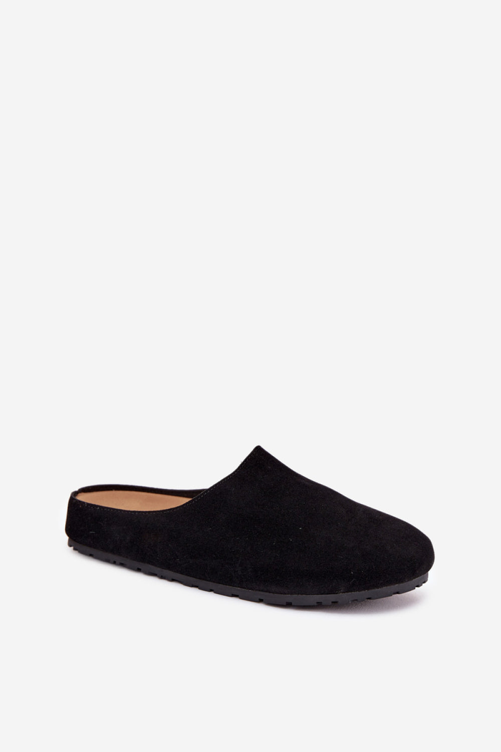Step In Style Kalvess Black Faux Suede Warm Lined Slippers - view 2