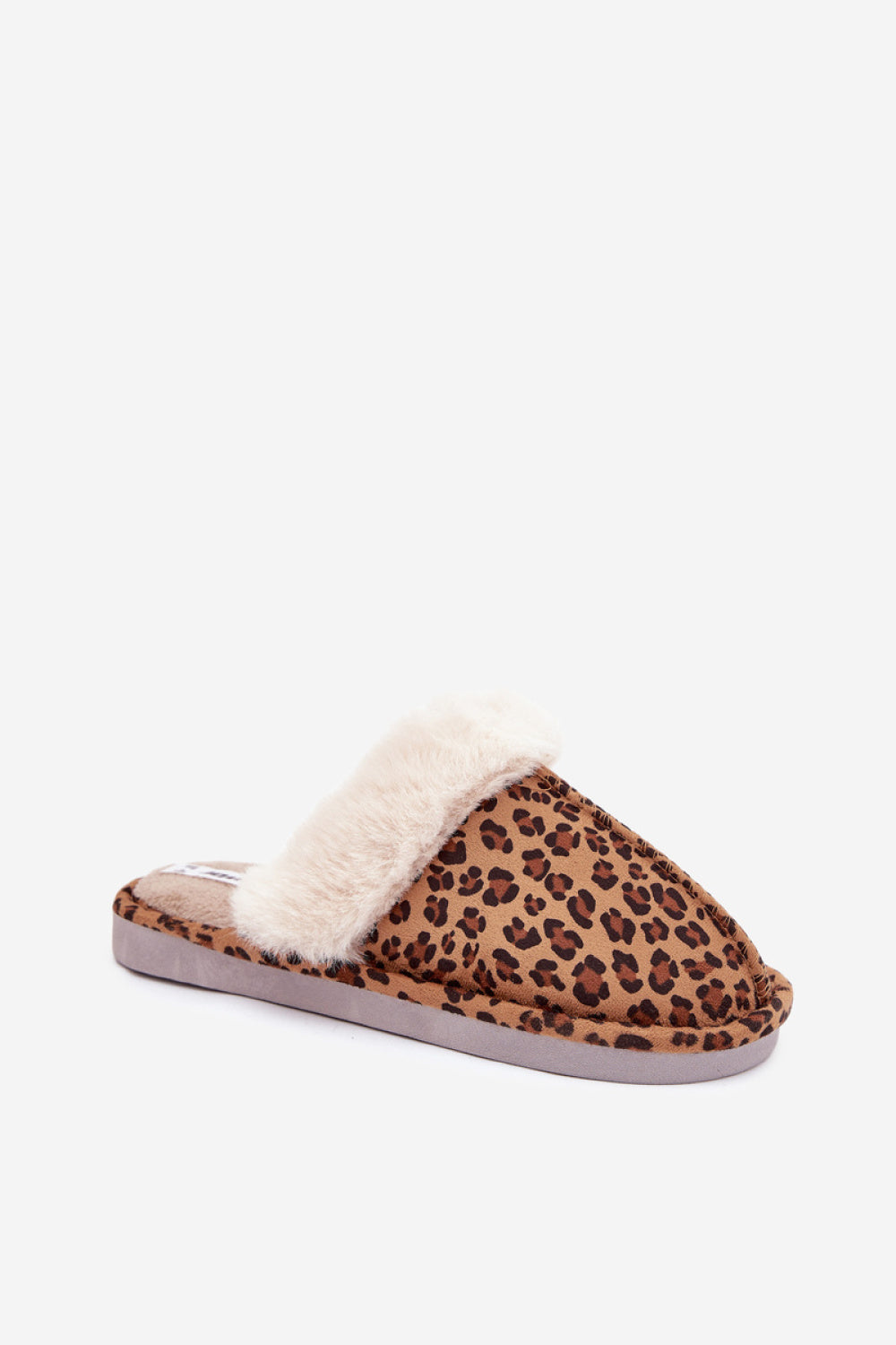 Step In Style Aceline Leopard Print Faux Suede Warm Lined Slippers - view 2
