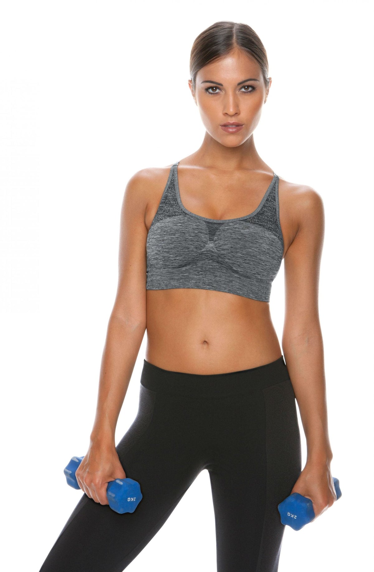 Control Body Sports Melange and Grey Bra - view 5