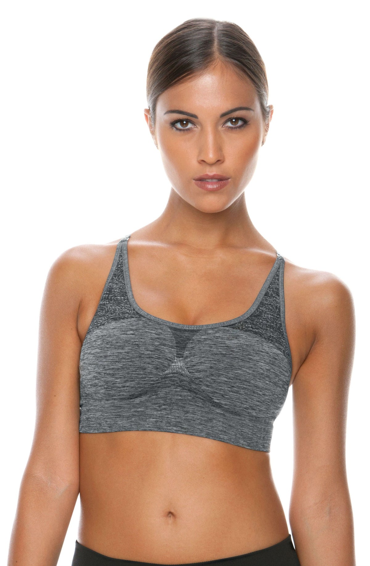 Control Body Sports Melange and Grey Bra - view 3
