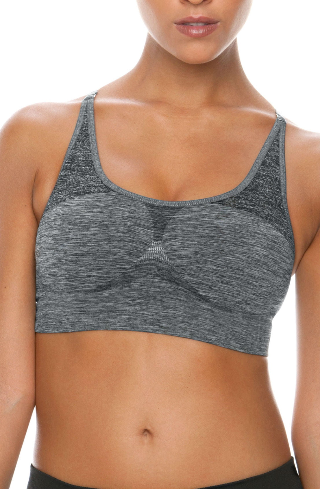 Control Body Sports Melange and Grey Bra